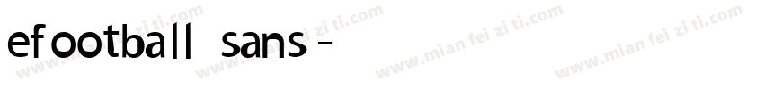 efootball sans字体转换